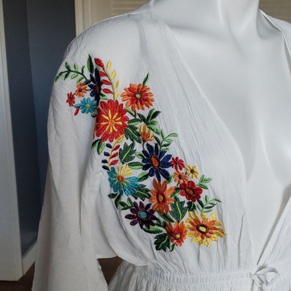 Plunging V-neck Swim Coverup - Picture 6 of 8